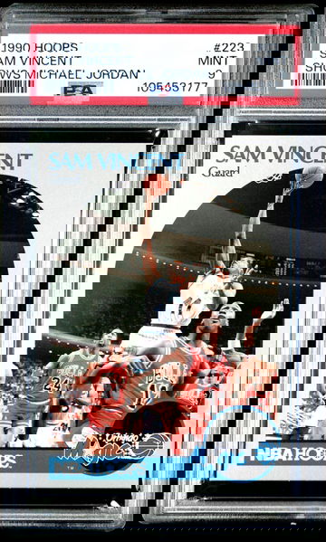 1990 Hoops Sam Vincent Michael Jordan PSA 9 MINT!