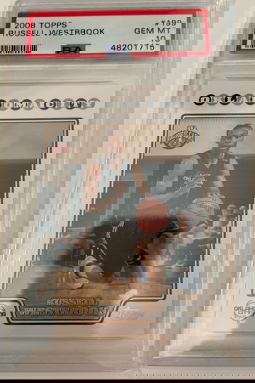 2008 Topps Russell Westbrook PSA 10 Gem Mint Rookie