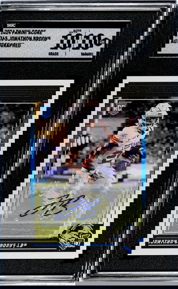 2024 Panini Score Jonathon Brooks #365 RC Auto SGC 10 Auto 10