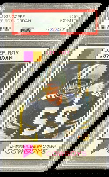 1973 TOPPS LEE ROY JORDAN DALLAS COWBOYS PSA 6