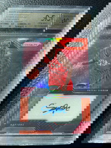 2016 -17 prizm orange hyper /10 pascal siakam rookie auto autograph