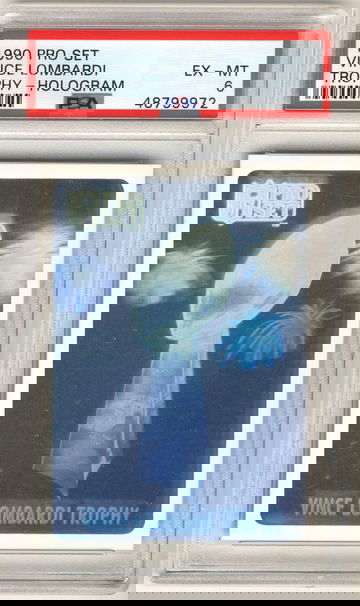 1990 Pro Set Vince Lombardi Trophy Hologram