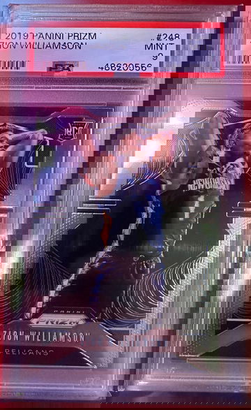 2019 panini prizm Zion Williamson #248 psa 9