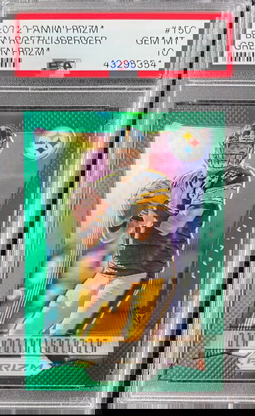 2012 Panini Prizm Green #150 Ben Roethlisberger PSA 10