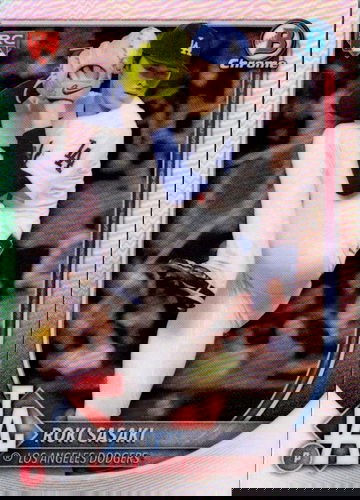 2025 Bowman Chrome Roki Sasaki Red Rookie Logo RC Dodgers