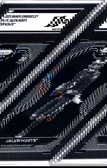 (Black Friday!) 2020 Panini Chronicles PB-19 Jalen Hurts Prizm Black SGC 10 Gem