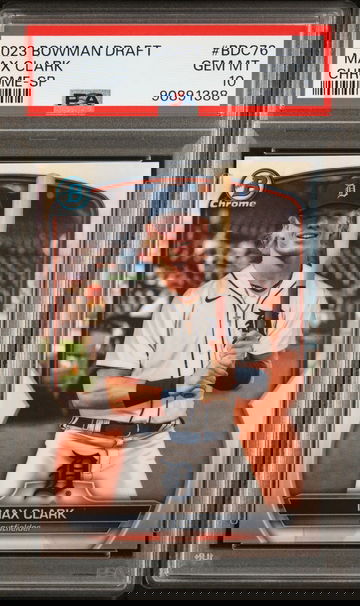 2023 Bowman Draft Chrome-SP Max Clark #BDC76 PSA 10