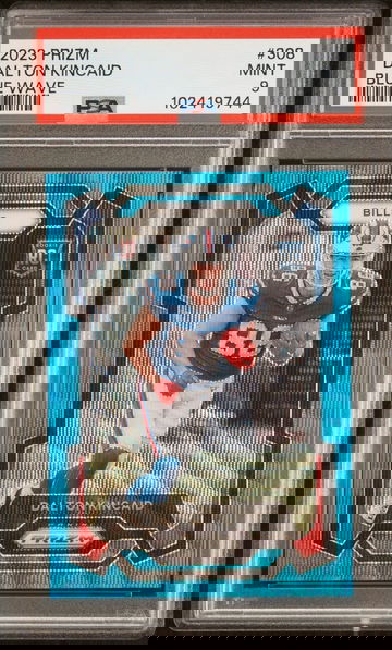 2023 Prizm Dalton Kincaid Blue Wave Prizm /199 PSA 9