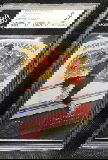 2018 Crown Royale Royalty Gold Die-Cut Trae Young ROOKIE /10 #34 BGS 9 Subs, 0.5 Away from 9.5