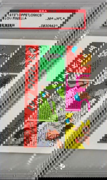1973 Topps Comics Lou Piniella PSA 8 P1263