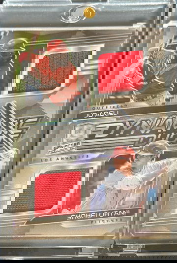 2021 Panini Spectra Dynamic Duos Shohei Ohtani and Jo Adell Game Worn Patch!