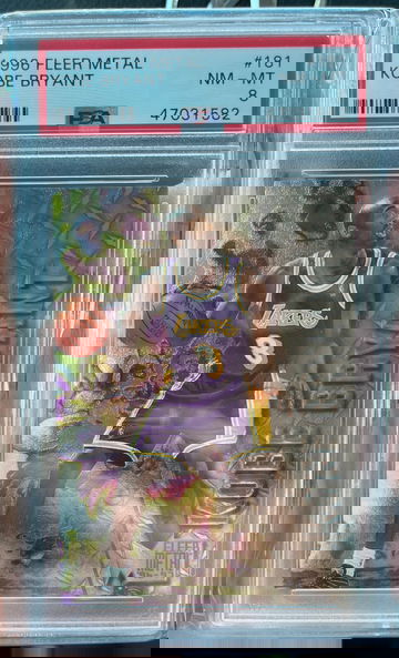 1996 fleer metal Kobe Bryant PSA 9