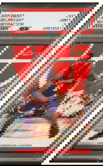 Kobe bryant 2005 finest red refractor psa 9!!!