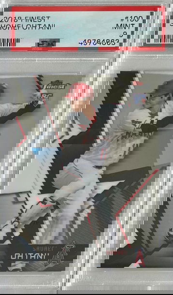 2018 Topps Finest Shohei Ohtani RC PSA 9