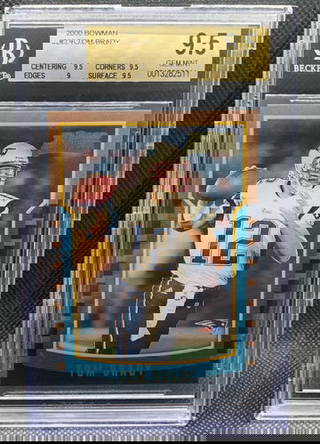 TOM BRADY 2000 Bowman #236 Rookie RC BGS 9.5 GEM MINT Patriots Buccaneers