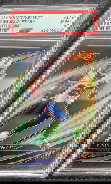 2019 Panini Select Devin Singletary Rookie Filed Level Prizm #279 PSA 9 MINT