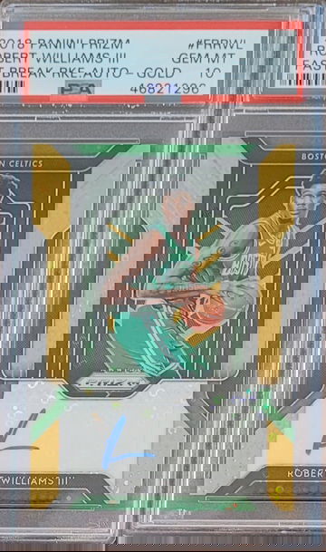 2018 Panini Prizm Robert Williams Fast Break Rookie Auto Gold /10 PSA 10