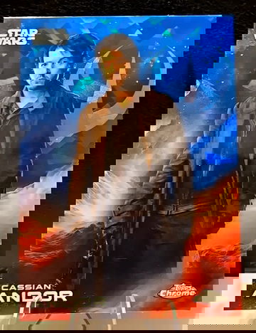 2025 Topps Chrome Star Wars Sapphire  Cassian Andor  #22