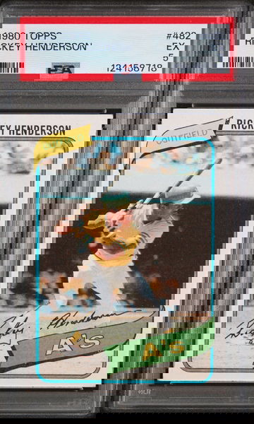 1980 Topps Rickey Henderson #482 PSA 5