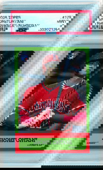 2018 Topps Throwback Thursday #179 Shohei Ohtani PSA 9 MINT!
