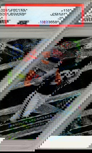 2024 PANINI SPECTRA BROCK BOWERS #116 META PSA 10 RC 4 OF 25