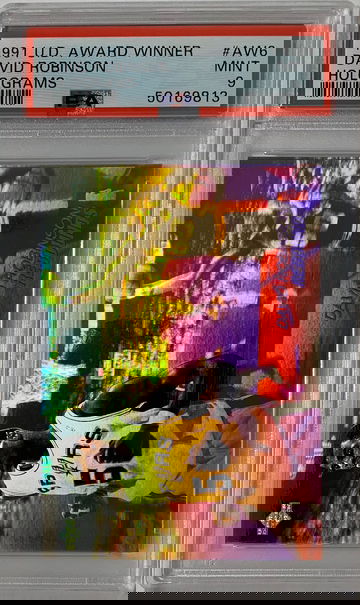 1991 UD Award Winner David Robinson Holograms PSA 9 Mint #AW6