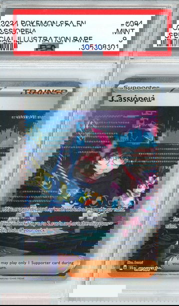 2024 POKEMON SFA EN-SHROUDED FABLE CASSIOPEIA #094 SPECIAL ILLUSTRATION RARE PSA 9 MINT