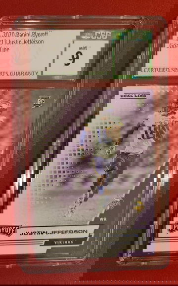 2020 Panini Playoff Goal line Minnesota Vikings Justin Jefferson Rookie 