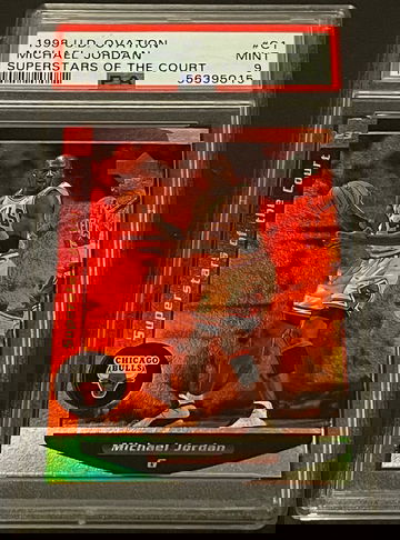 1998 UPPER DECK OVATION SUPERSTARS OF THE COURT MICHAEL JORDAN #C1 PSA 9 MINT