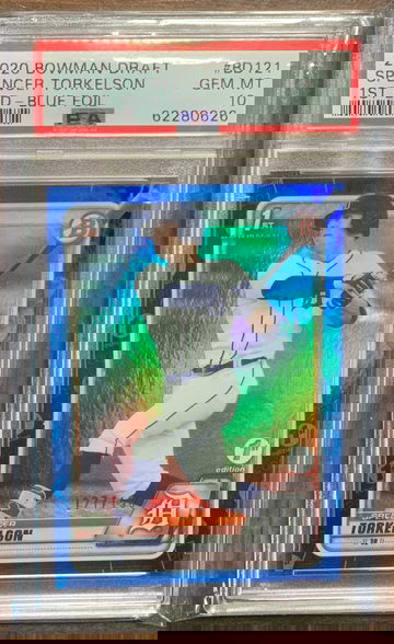 Spencer Torkelson 2021 Bowman Draft 1st Edition Blue Parallel /150 PSA 10