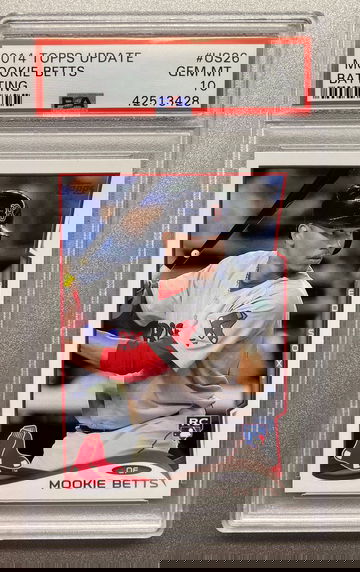 MOOKIE BETTS 2014 TOPPS UPDATE ROOKIE CARD #US26 PSA 10 GEM MINT 