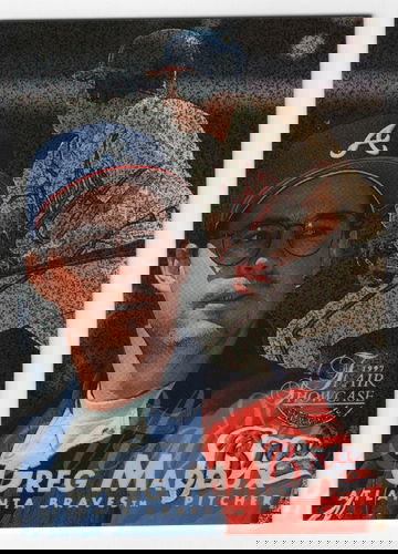 1997 FLAIR SHOWCASE ROW 0 GREG MADDUX # 44 HOF