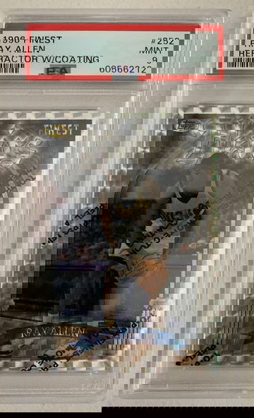 1996 Finest #252 Ray Allen RC Refractor w/ Coating HoF Low POP