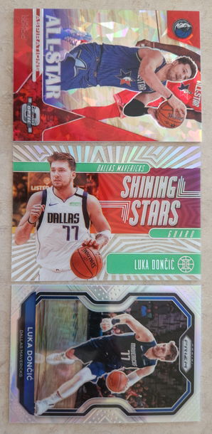 Luka Doncic LOT⚡️Contenders Optic All Star Aspirations Red Cracked Ice Illusions Shining Stars Prizm Silver Illu
