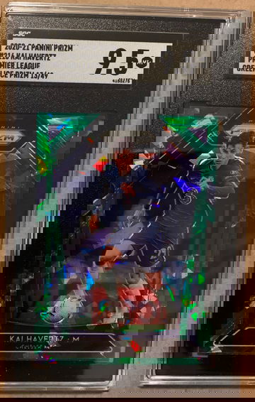 2020-21 Prizm EPL Kai Havertz Green Ice /49 SGC 9.5