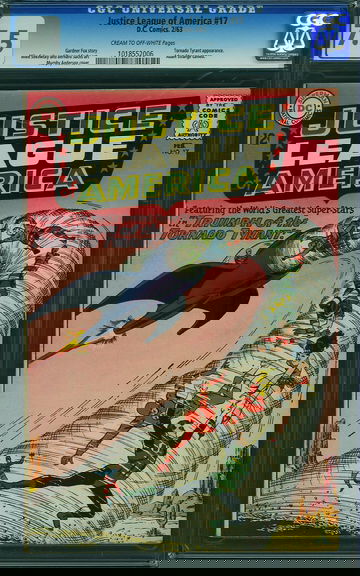 JUSTICE LEAGUE OF AMERICA #17, CGC 7.5 VF-