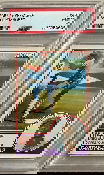 1983 O-PEE-CHEE #49 WILLIE McGEE RC PSA 9 MINT