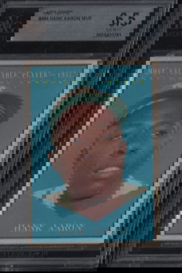 1961 Topps #484 Hank Aaron MVP BVG 6.5 EXMT+