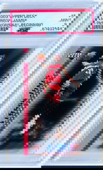 Lebron James 2003 Upper Deck Phenomenal Beginning #5 MINT PSA 9 Rookie Card RC