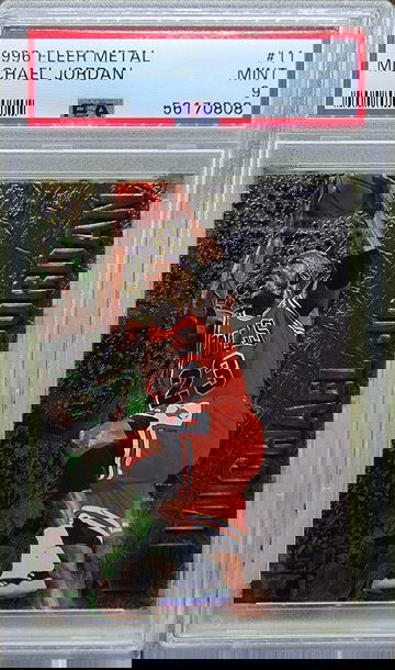 1996 Fleer metal Michael Jordan #11 PSA 9 Mint