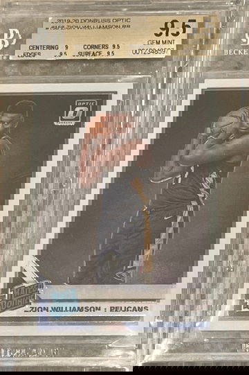 2019-20 Zion Williamson Donruss Optic Rated Rookie BGS 9.5 PSA 10