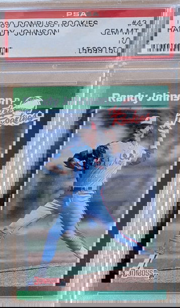 1989 Donruss The Rookies Randy Johnson HoF RC PSA 10