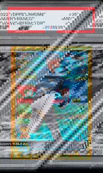 2022 TOPPS CHROME WANDER FRANCO GOLD WAVE /50 PSA 9