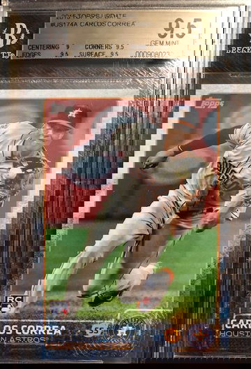 CARLOS CORREA 2015 TOPPS UPDATE RC #US174 BGS 9.5
