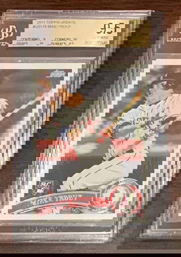 2011 Topps Update Mike Trout BGS 9.5