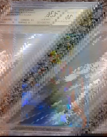 2018 TOPPS Chrome SAPPHIRE RONALD ACUNA JR. REFRACTOR AUTO BGS 9.5 9.5 10 9🔥