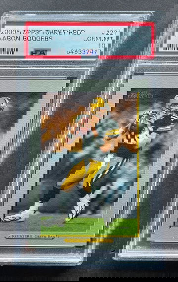 2005 Topps Turkey Red Aaron Rodgers RC #221 PSA 10