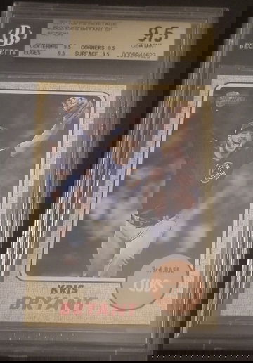 2017 Topps Heritage Kris Bryant #500 Action SP BGS 9.5