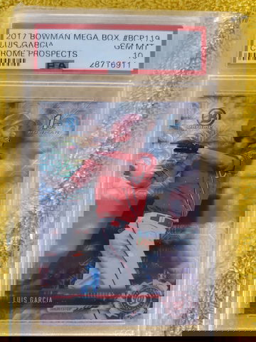 2017 Bowman Mega Box Luis Garcia PSA 10 Gem Mint