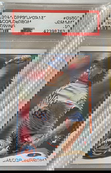 Jacob DeGrom PSA 10 Throwing US50 Throwing
